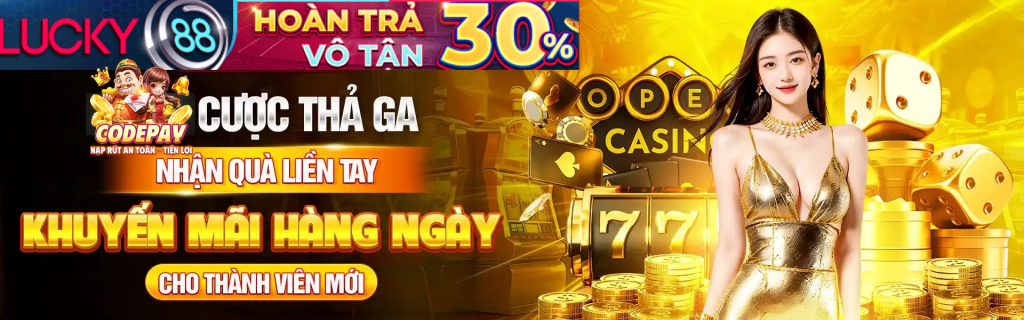 Banner quảng cáo hi88 link - Sòng bạc Lucky88
